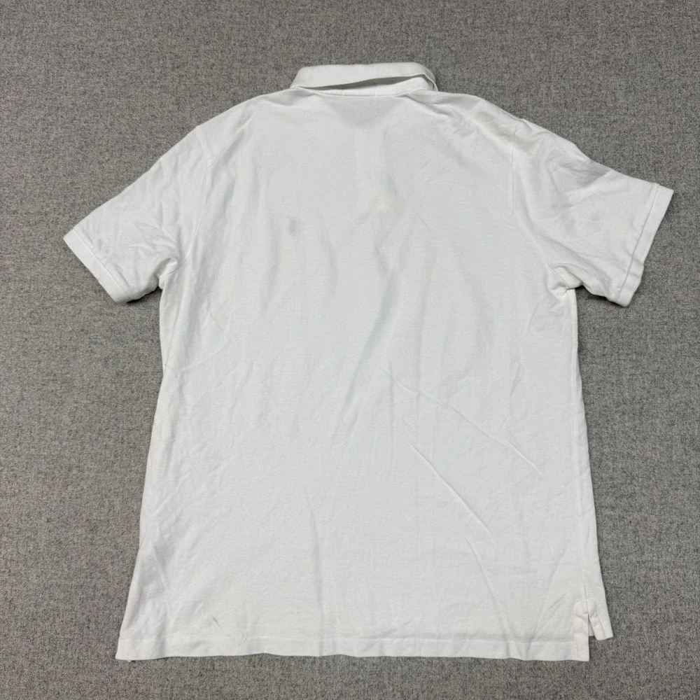 Polo Ralph Lauren Polo Shirt XL White Classic Fit Cotton Short Sleeve Pony Logo